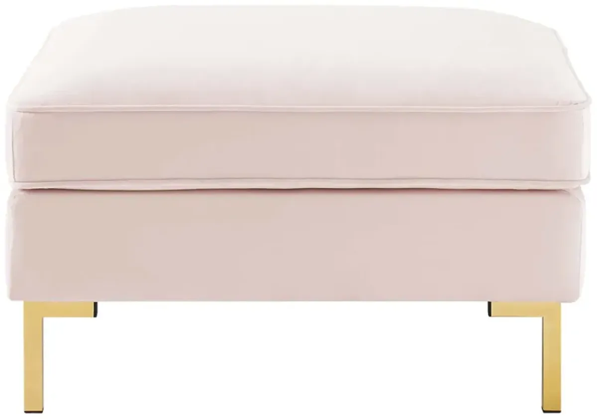 Ardent Performance Velvet Ottoman