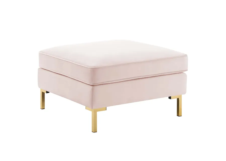 Ardent Performance Velvet Ottoman