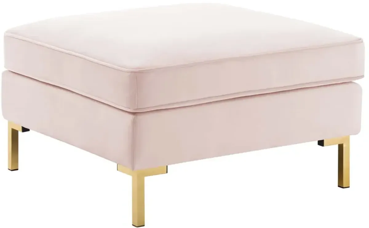 Ardent Performance Velvet Ottoman