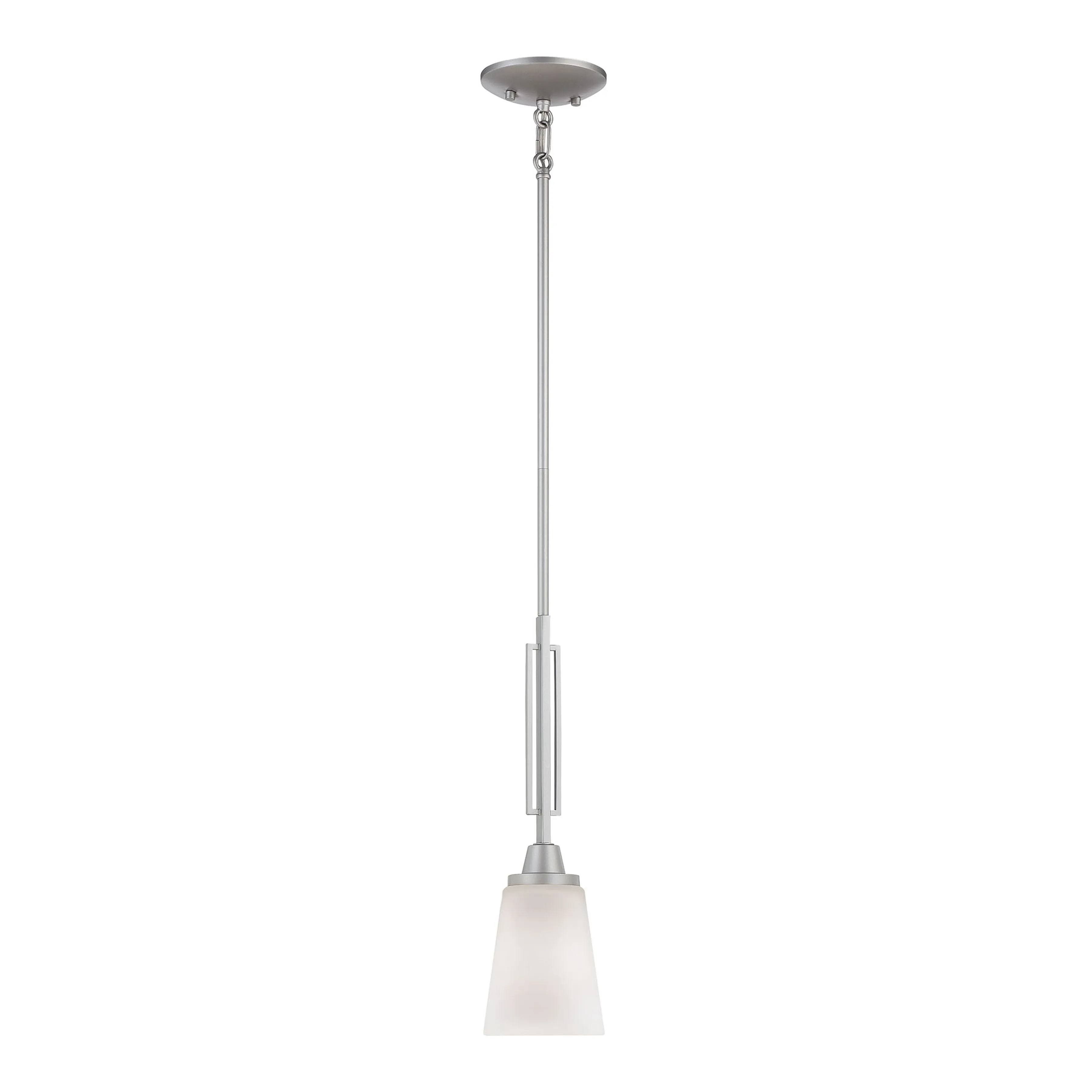 Wright 1-Light Mini Pendant in Matte Nickel