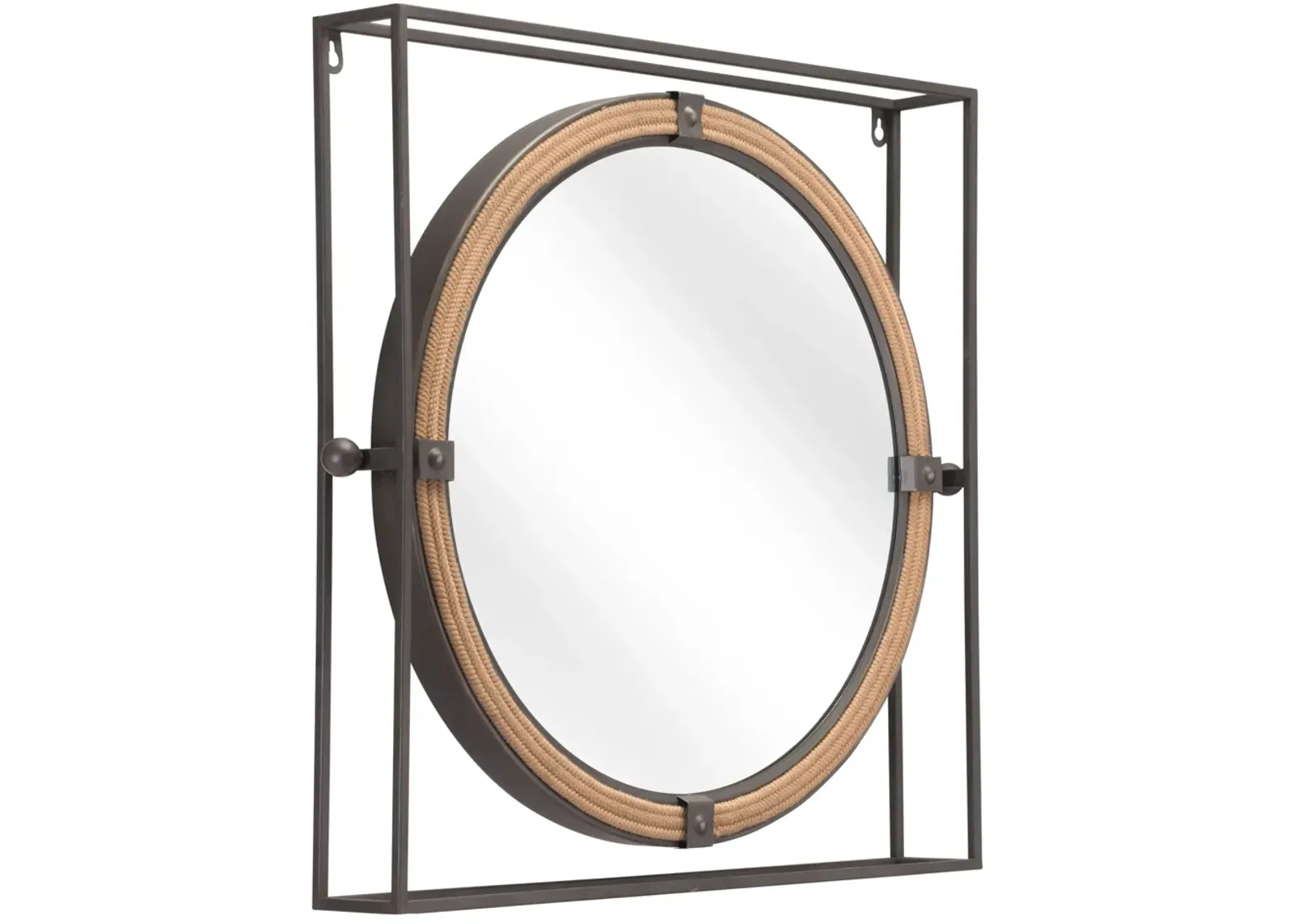 Capell Mirror Antique Gray