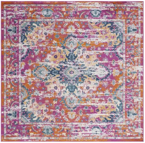 MADISON 154 FUCHSIA  3' x 3' Square Square Rug