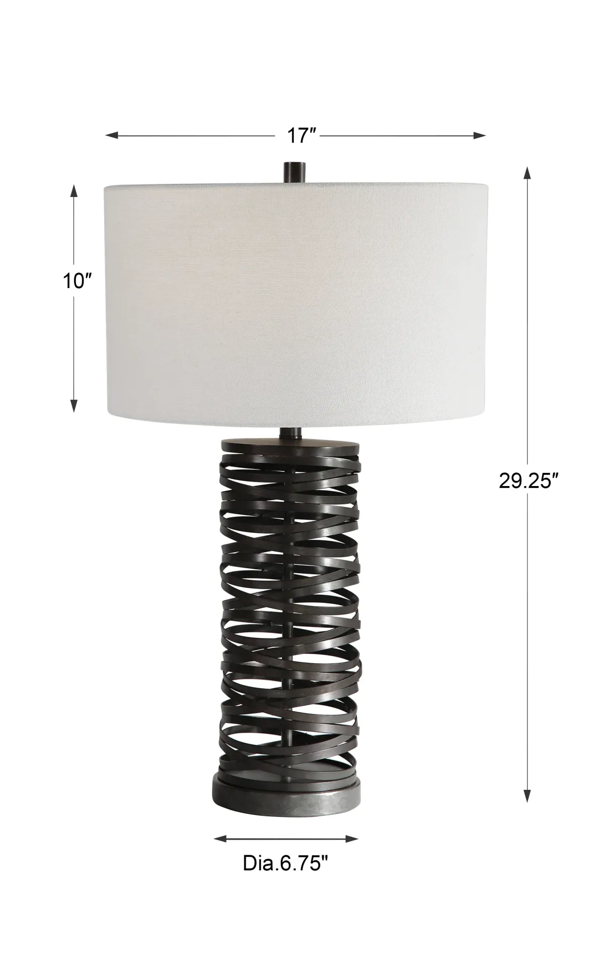 Alita Rust Black Table Lamp