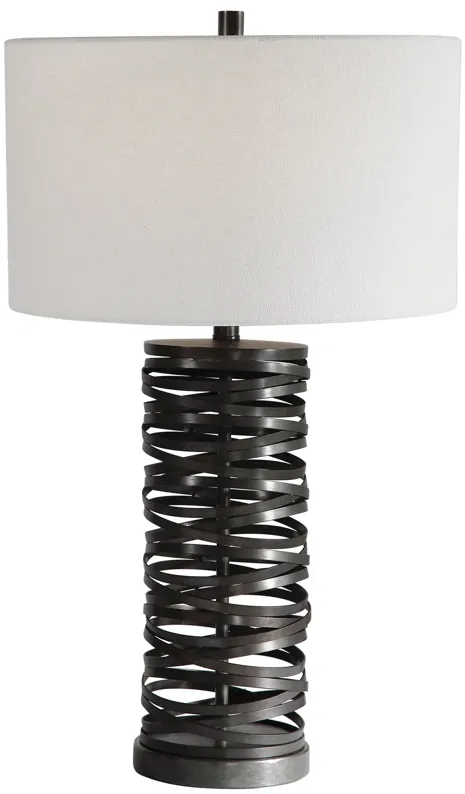 Alita Rust Black Table Lamp