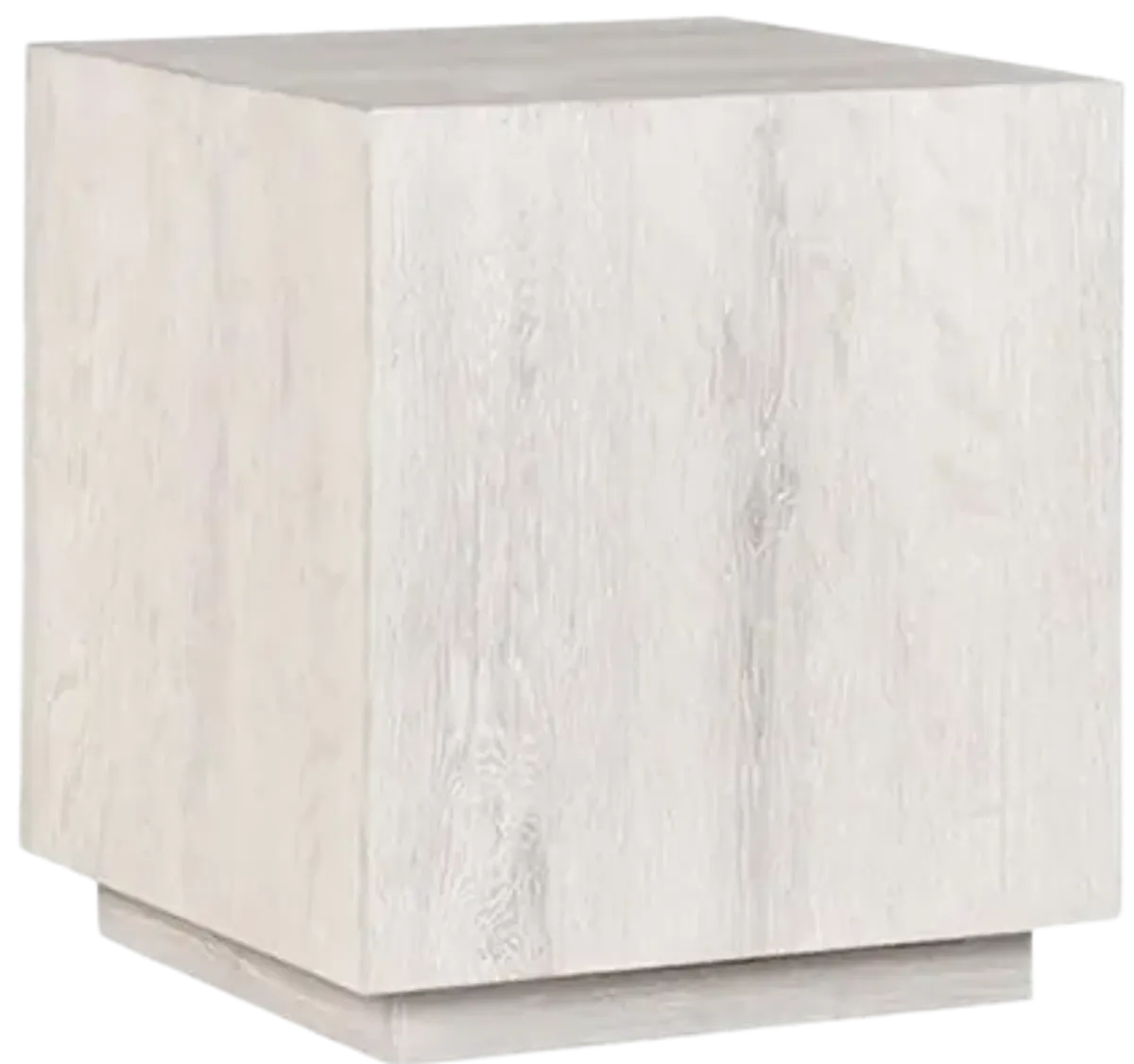 Layne 20" Square End Table in White Wash