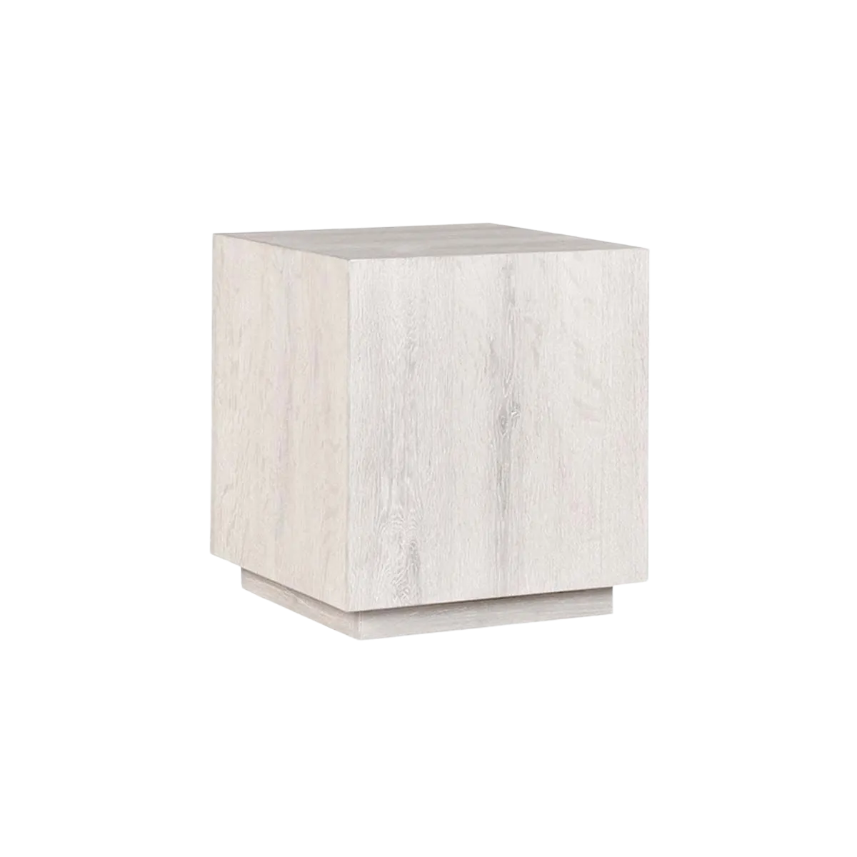 Layne 20" Square End Table in White Wash