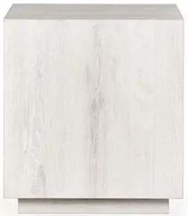 Layne 20" Square End Table in White Wash