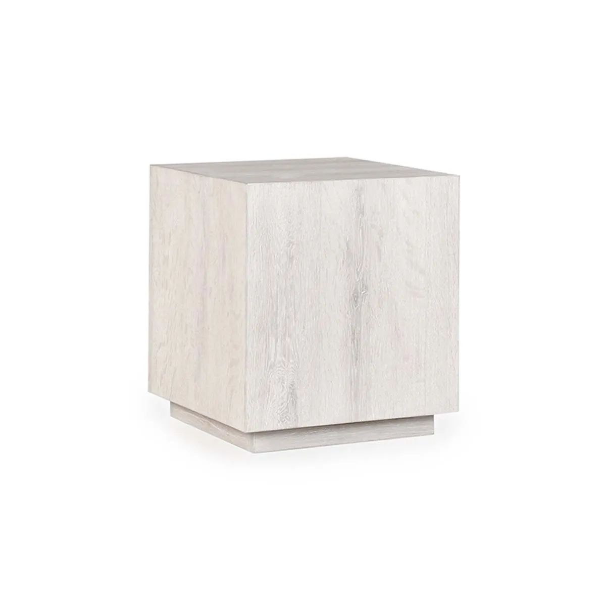 Layne 20" Square End Table in White Wash