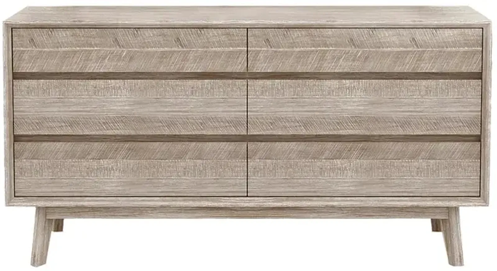 Gia 6 Drawer Dresser - Light Driftwood