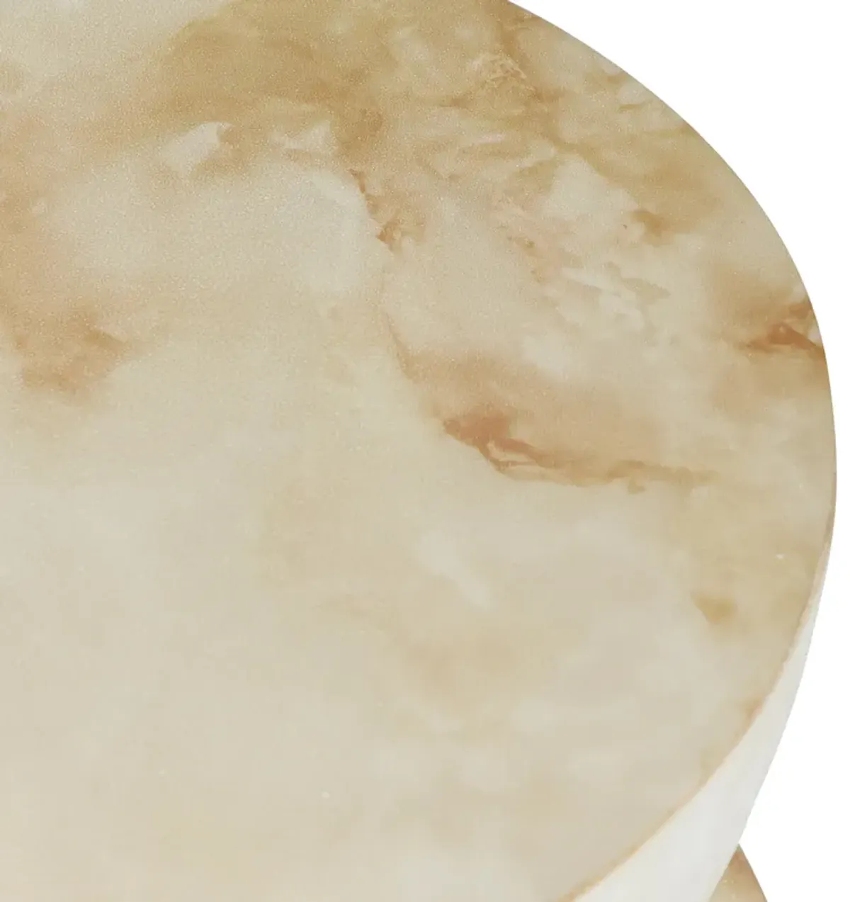 Leva Outdoor Concrete 21" Round End Table Travertine