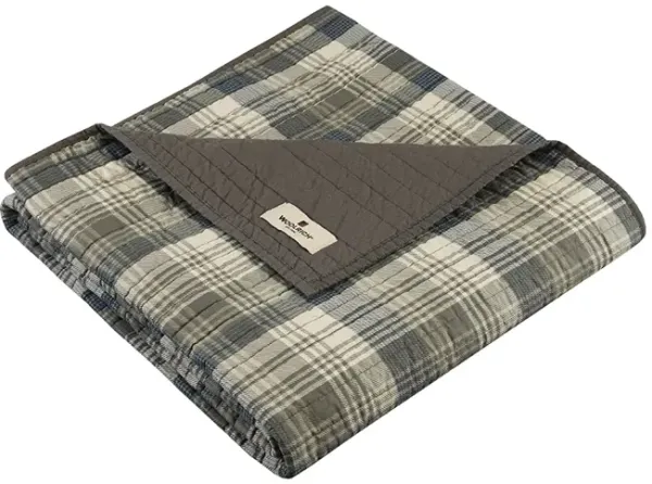 Woolrich Tasha Taupe Quilted Throw