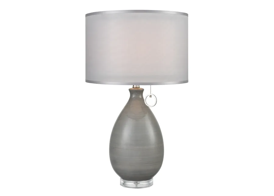 Clothilde 26" High 1-Light Table Lamp - Gray