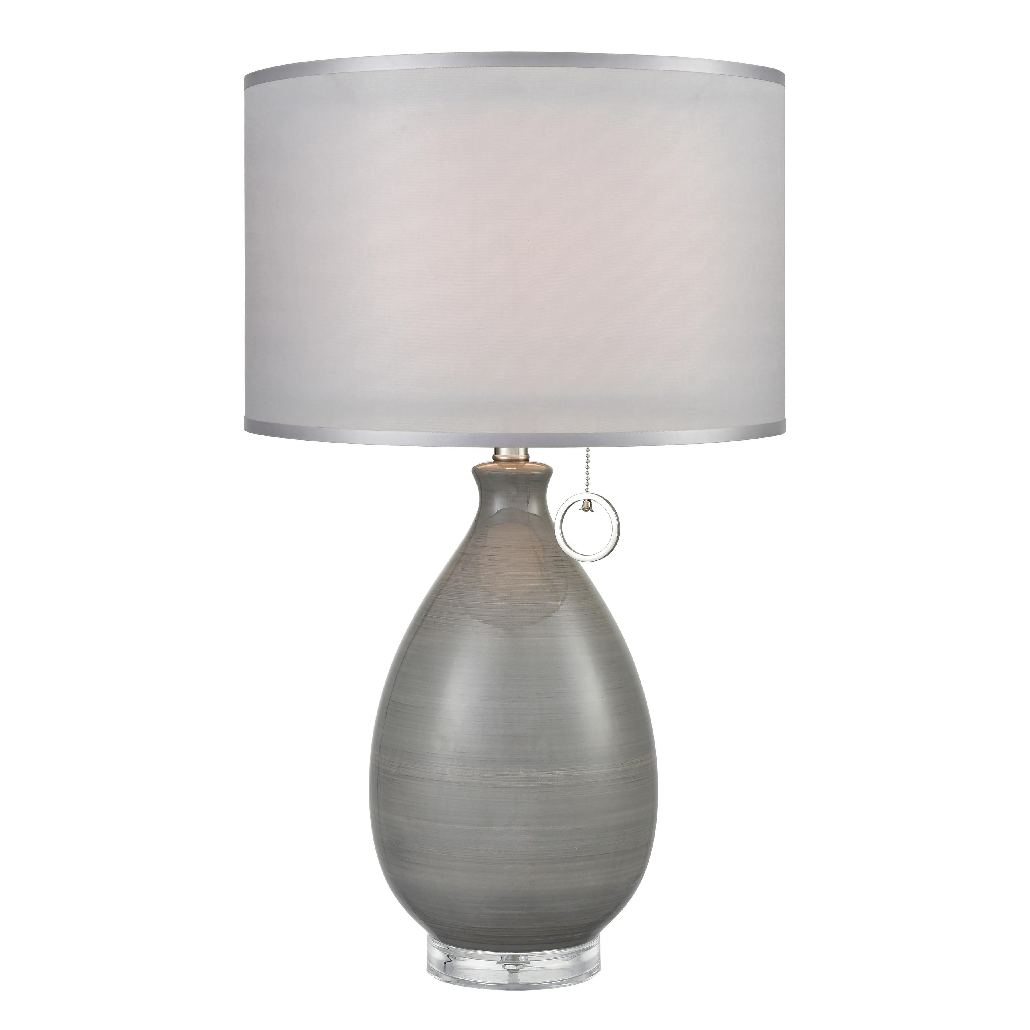 Clothilde 26" High 1-Light Table Lamp - Gray