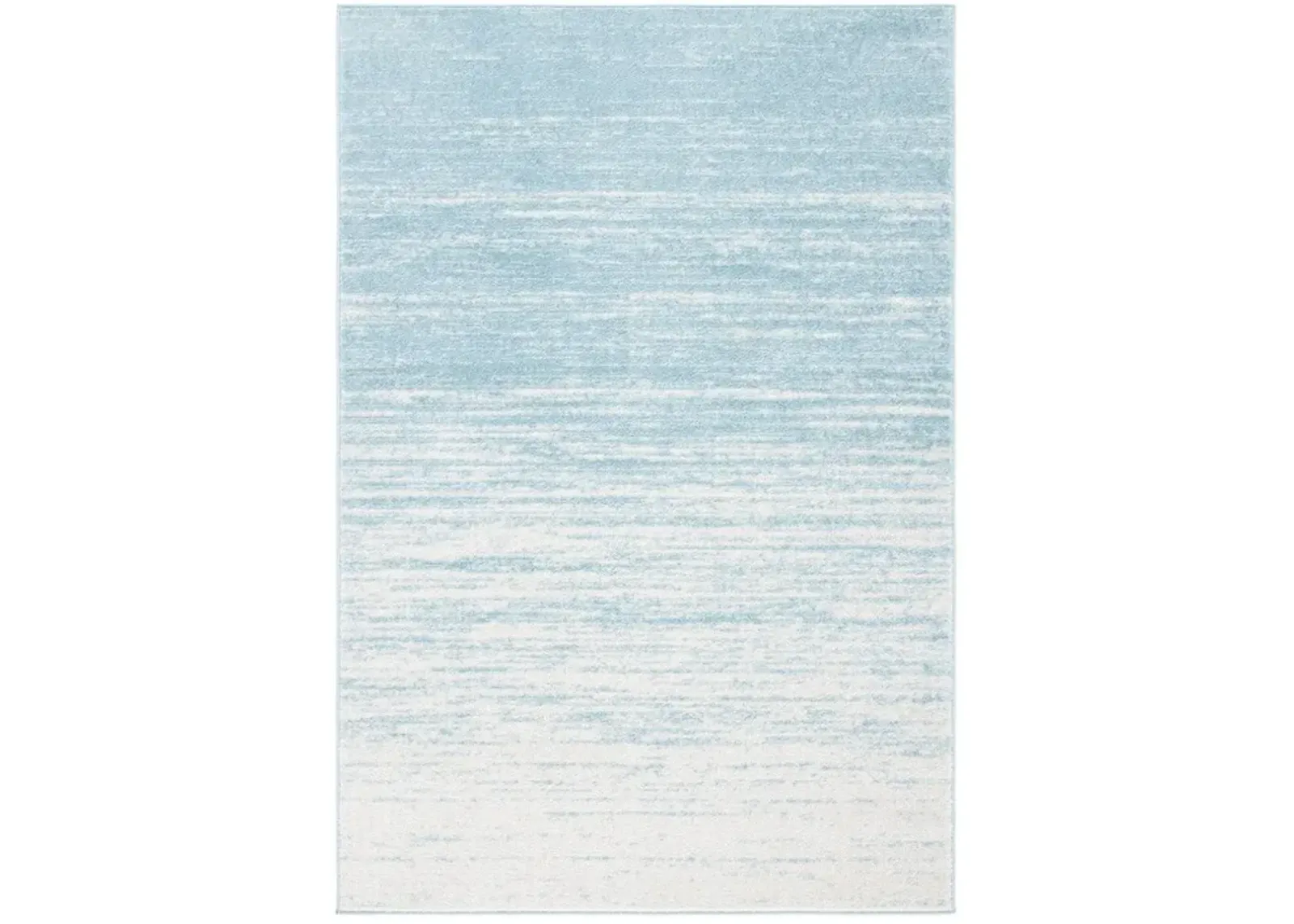 Adirondack Contemporary Aqua / Ivory 9' X 12' Powerloomed Rug