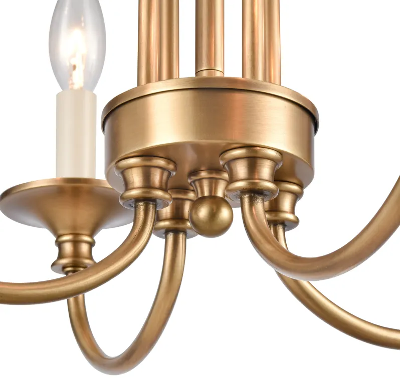 Cecil 16'' Wide 4-Light Semi Flush Mount - Natural Brass