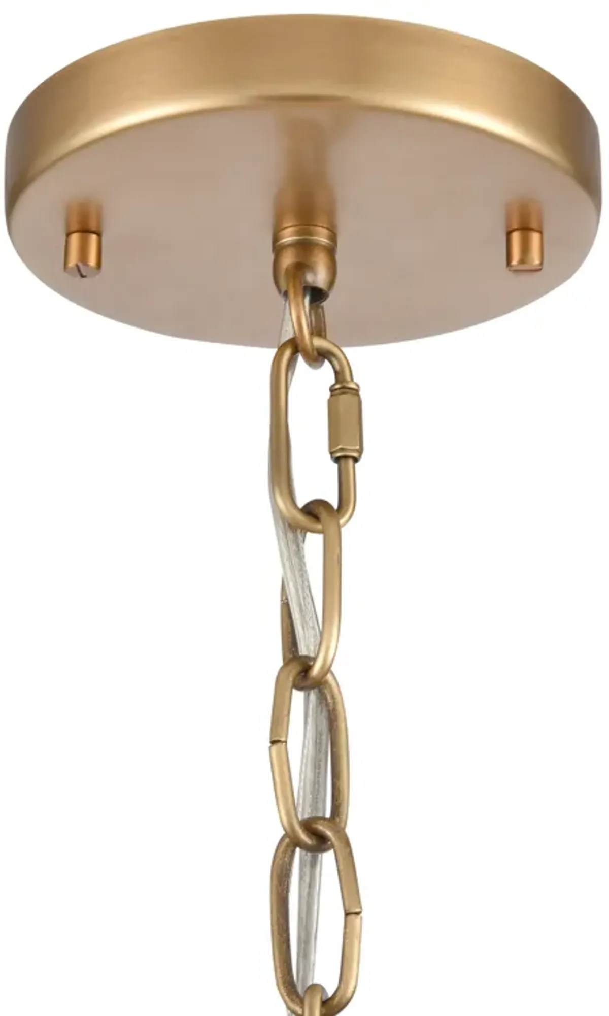 Cecil 16'' Wide 4-Light Semi Flush Mount - Natural Brass