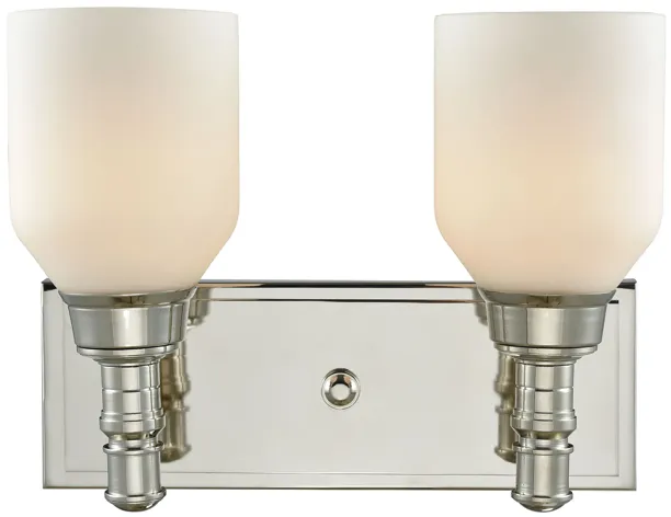 Baxter 12" Wide 2-Light Vanity Light - Polished Nickel