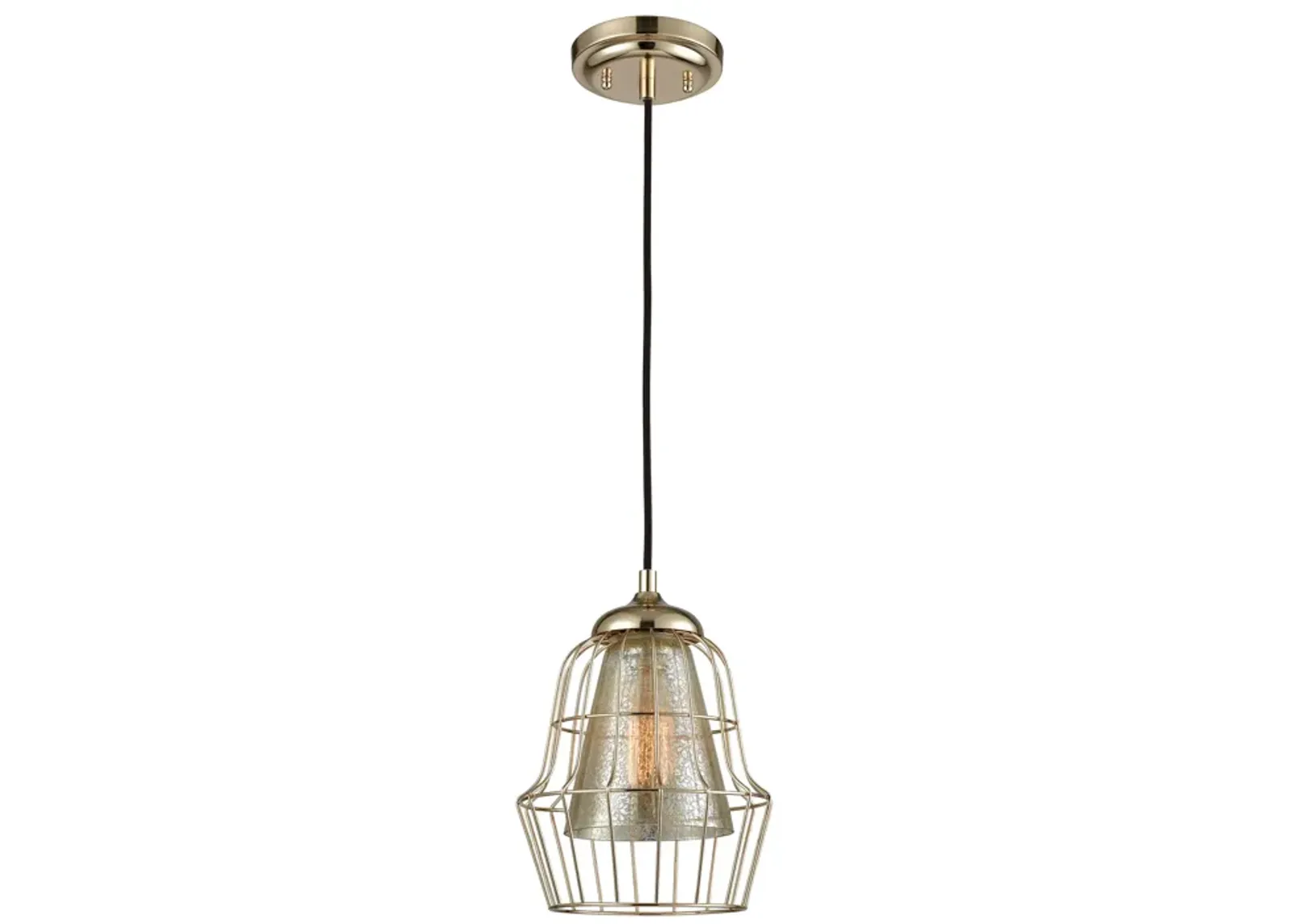 Yardley 8" Wide 1-Light Mini Pendant - Polished Gold