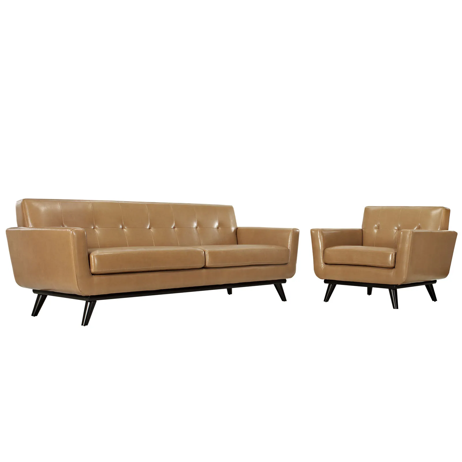 Engage 2 Piece Leather Living Room Set