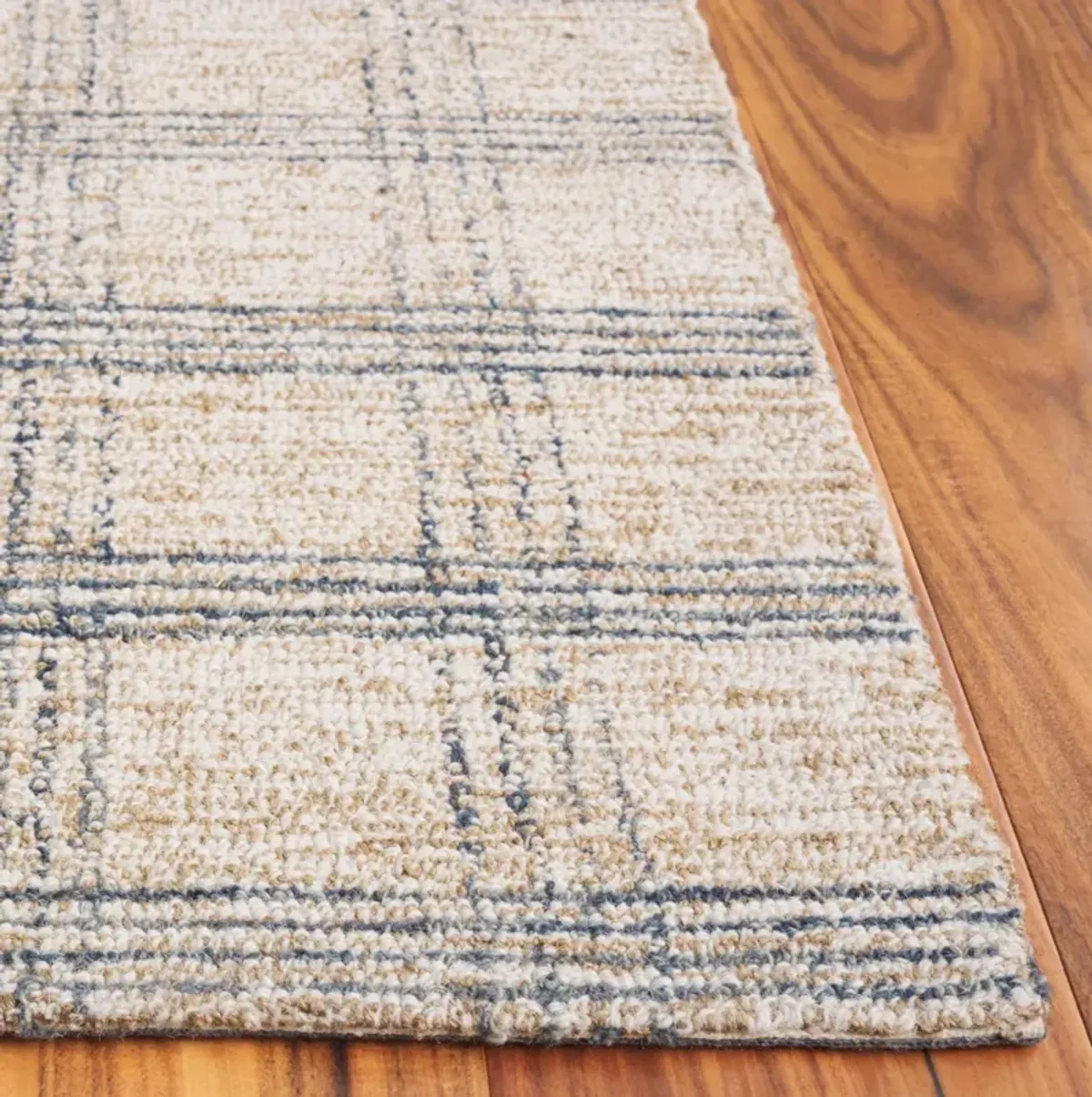 NATURAL FIBER 426 BLUE  2'-3' x 8' Runner Rug