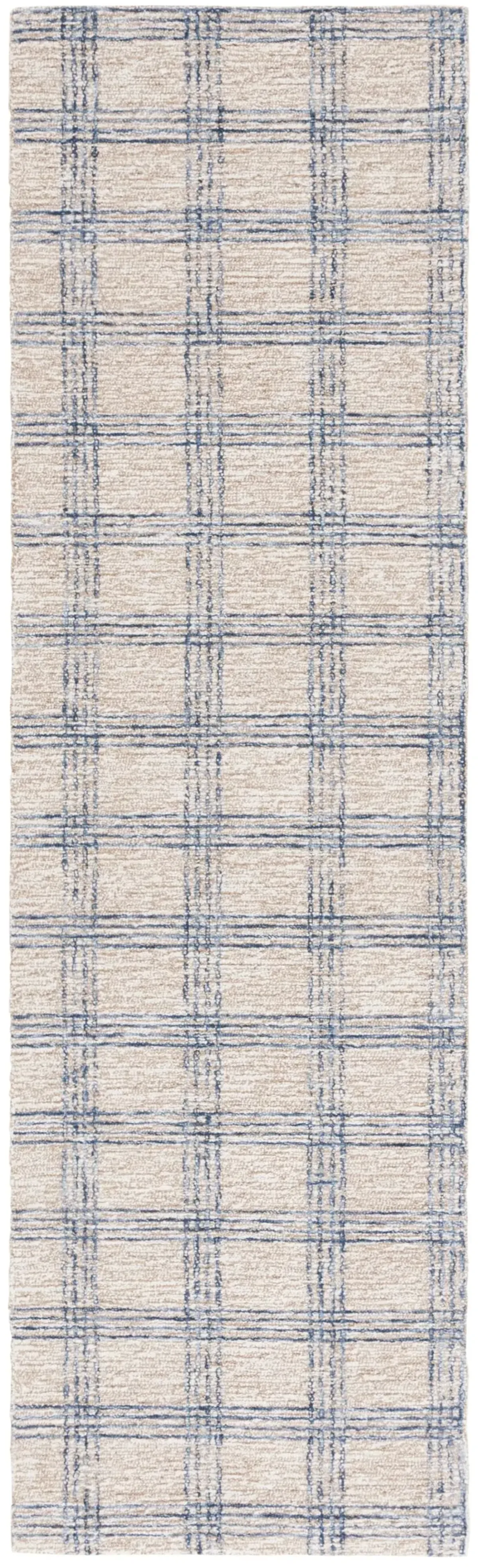 NATURAL FIBER 426 BLUE  2'-3' x 8' Runner Rug