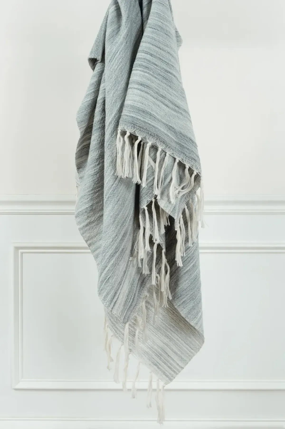 Abstract Light Gray Throw