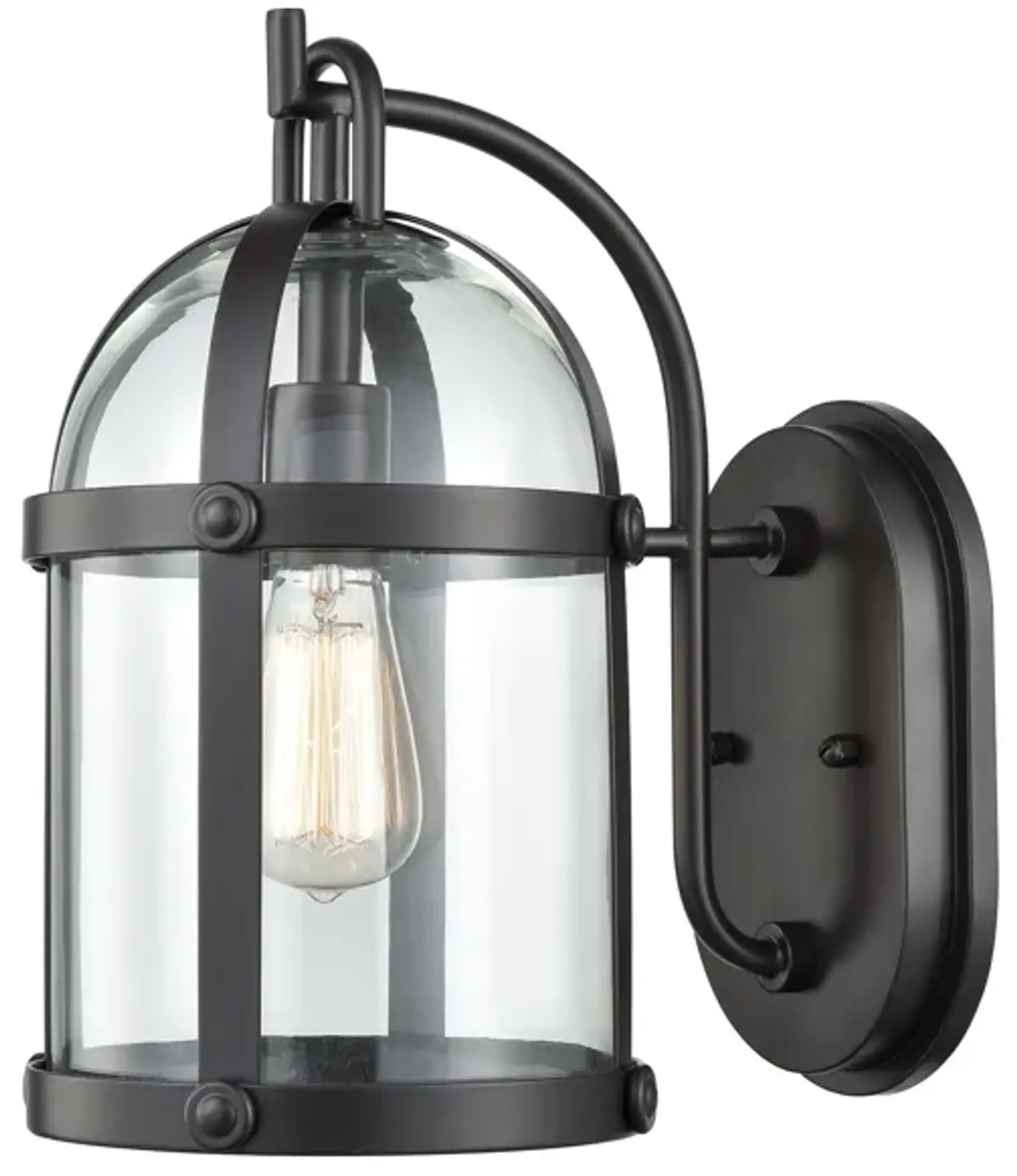 Hunley 13" High 1-Light Outdoor Sconce - Oil Rubbed Bronze