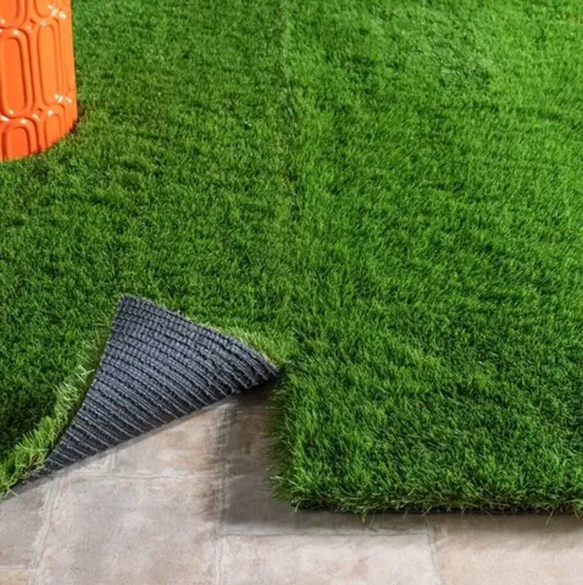 TURF LANDSCAPE AREA RUG Green 8'-9' X 12' Large Rectangle Rug