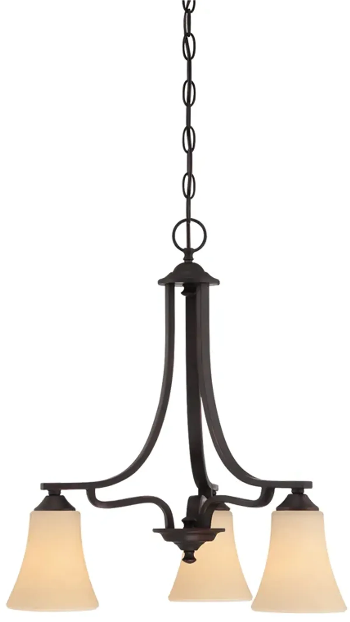 Treme 20" Wide 3-Light Chandelier - Espresso