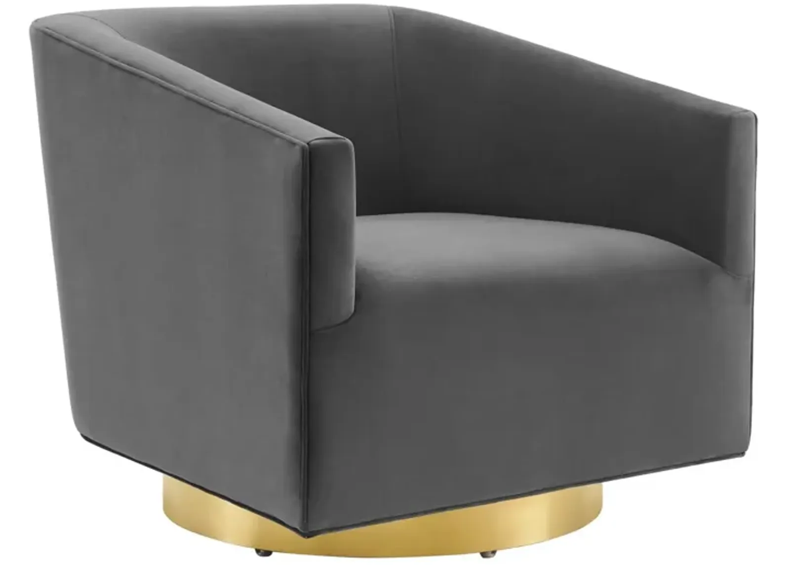 Twist Accent Lounge Performance Velvet Swivel Chair