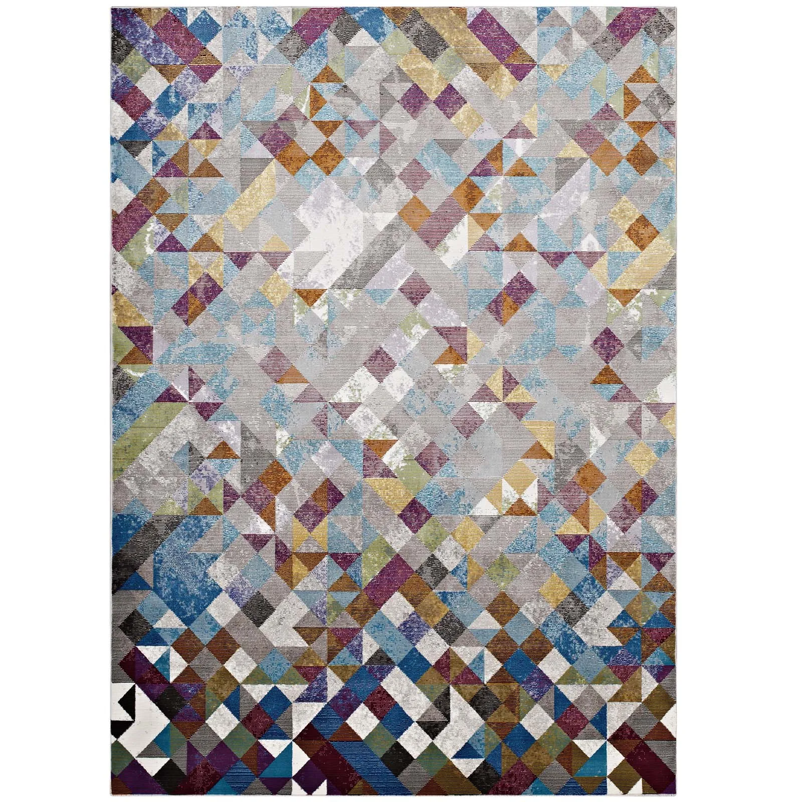 Lavendula Triangle Mosaic 8x10 Area Rug