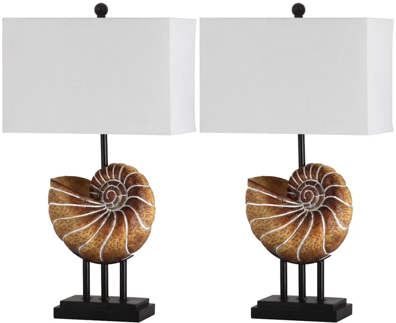 Nautilus 28-Inch H Shell Table Lamp - Set of 2