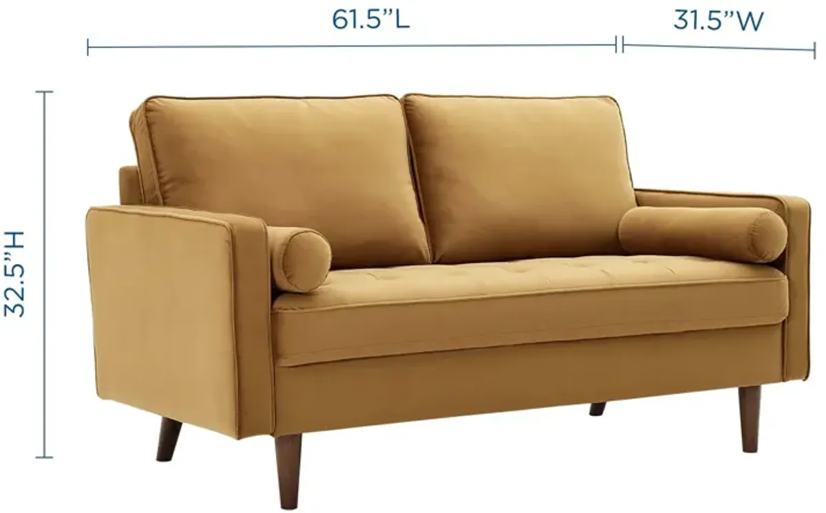 Valour Performance Velvet Loveseat