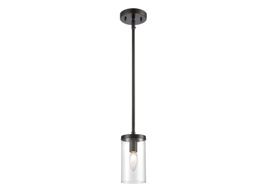 Oakland 4" Wide 1-Light Mini Pendant - Black