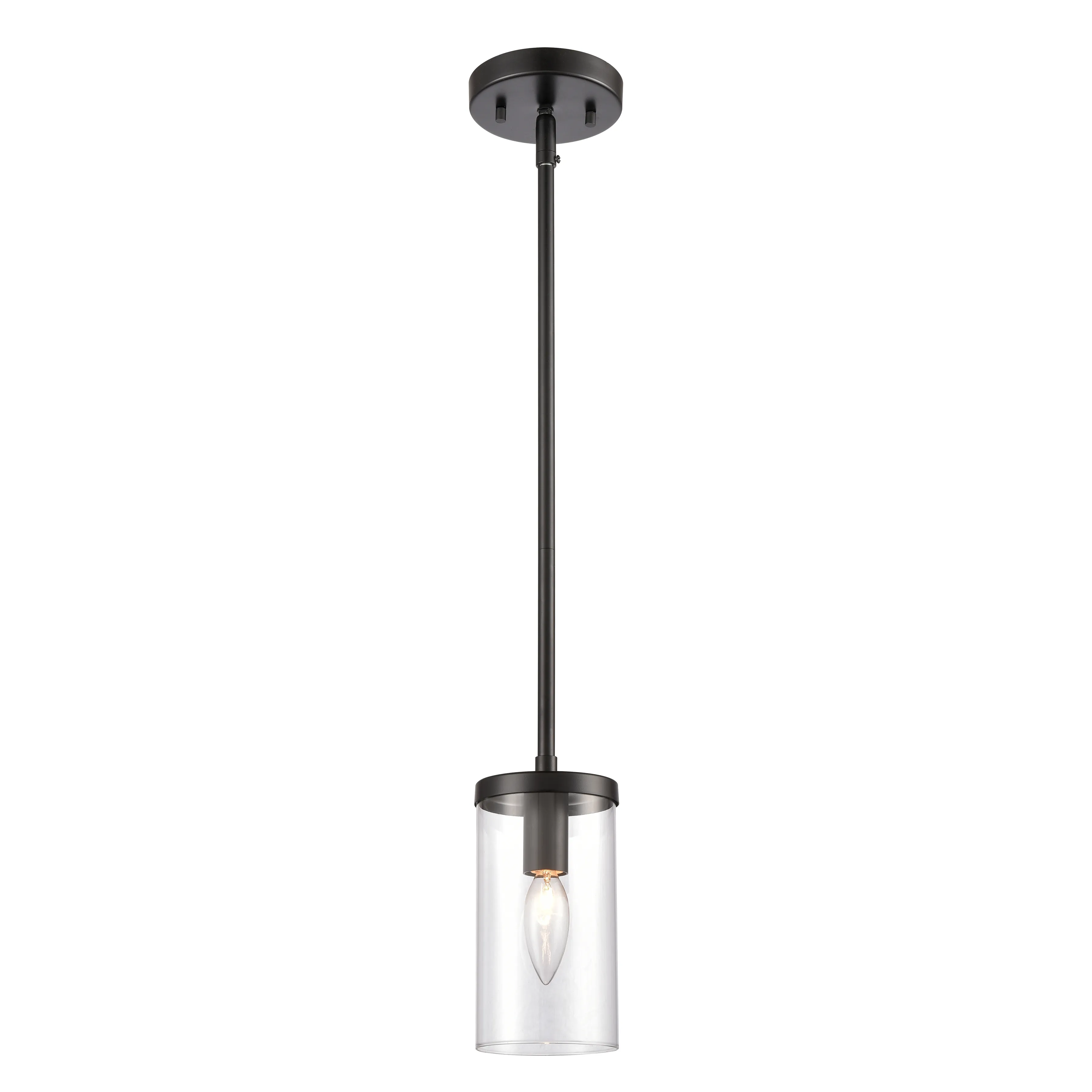 Oakland 4" Wide 1-Light Mini Pendant - Black