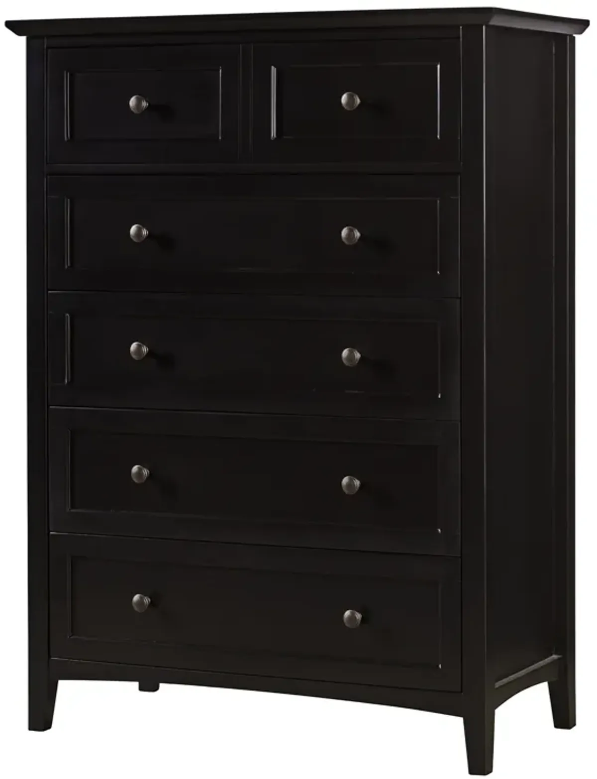 Paragon Five Drawer Chest in Black (2024)