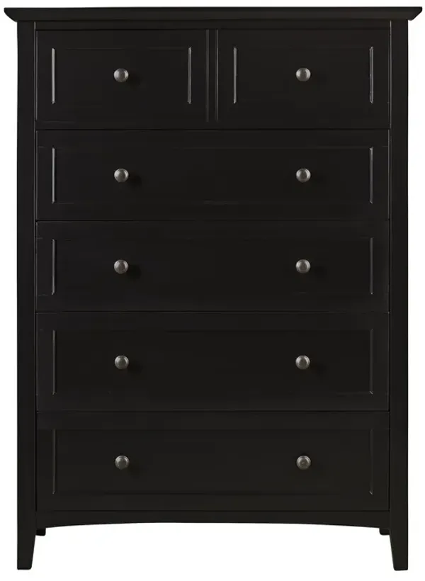 Paragon Five Drawer Chest In Black (2024)