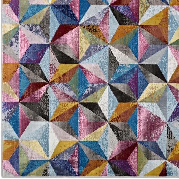 Arisa Geometric Hexagon Mosaic 5x8 Area Rug
