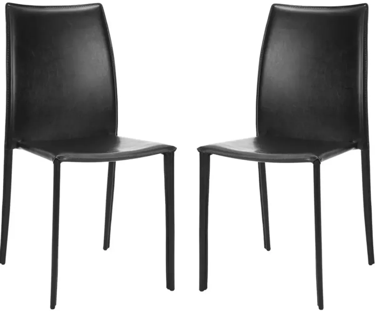 KDARK GREYIN 19''H STACKING SIDE CHAIR (SET OF 2)