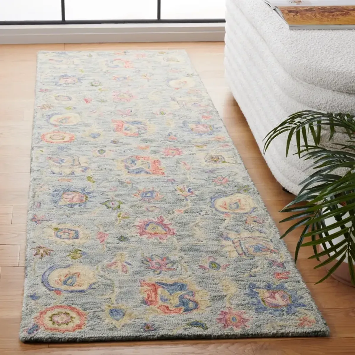 METRO 225 BLUE  2'-3' x 8' Runner Rug