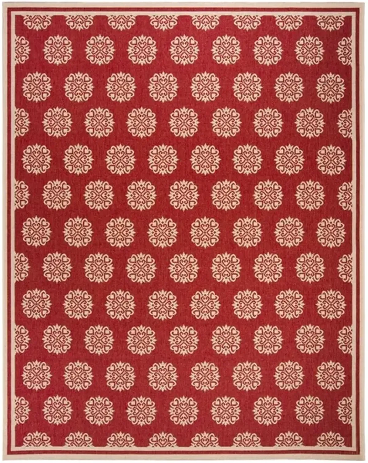 LINDEN 181 Collection LND181Q-9 Red / Creme 9' X 12'