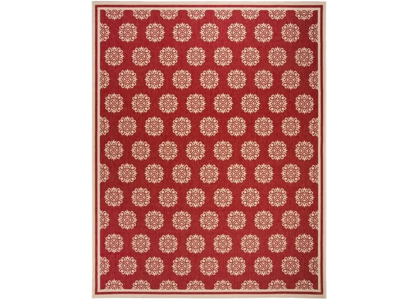 LINDEN 181 Collection LND181Q-9 Red / Creme 9' X 12'