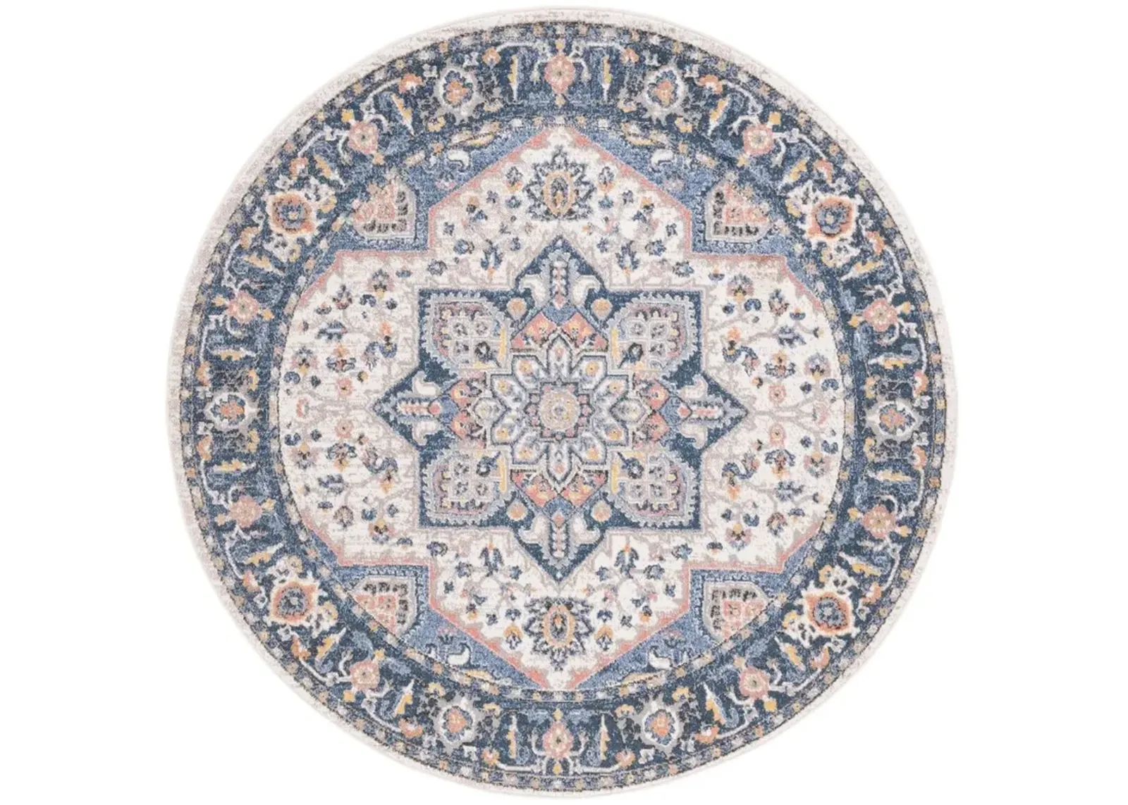 ASTORIA 404 Blue 6'-7' X 6'-7' Round Round Rug