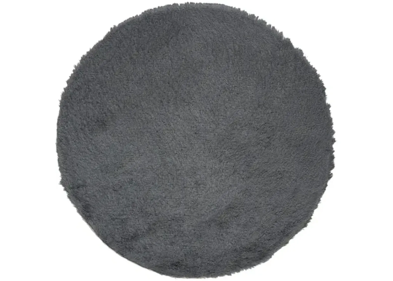 PARIS SHAG Grey 5' X 5' Round Round Rug