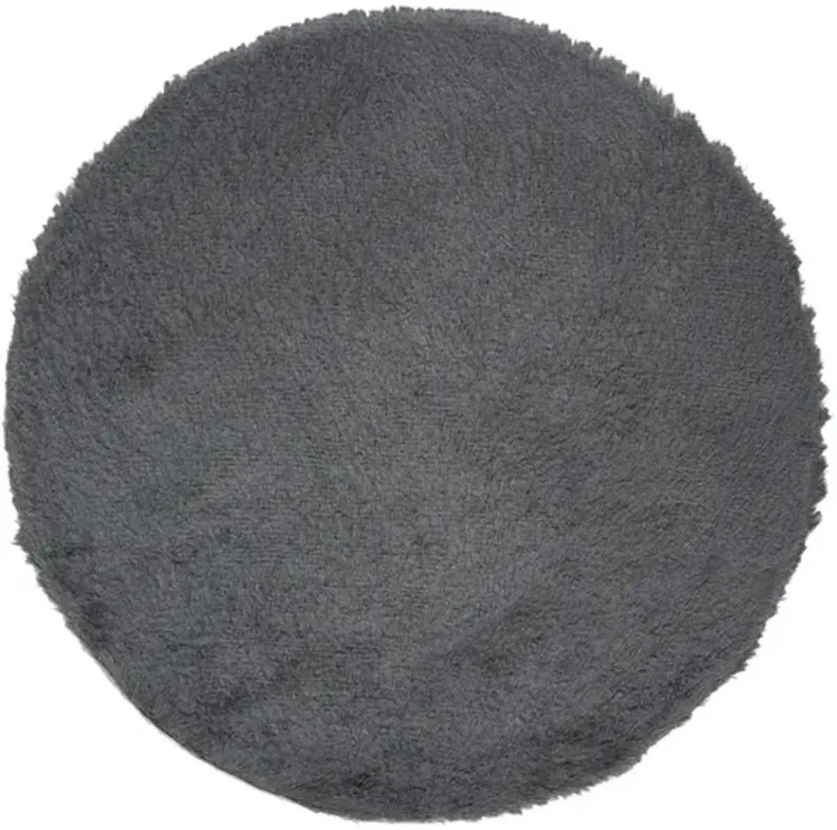 PARIS SHAG Grey 5' X 5' Round Round Rug