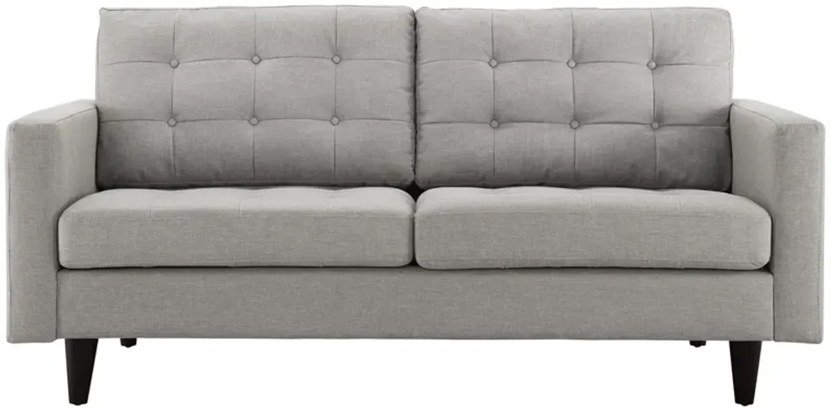 Empress Upholstered Fabric Loveseat