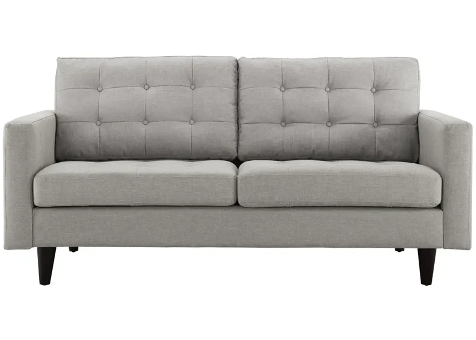 Empress Upholstered Fabric Loveseat