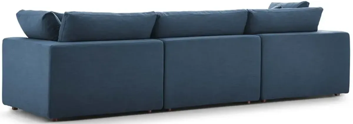 Commix Down Filled Overstuffed 3-Piece Sofa