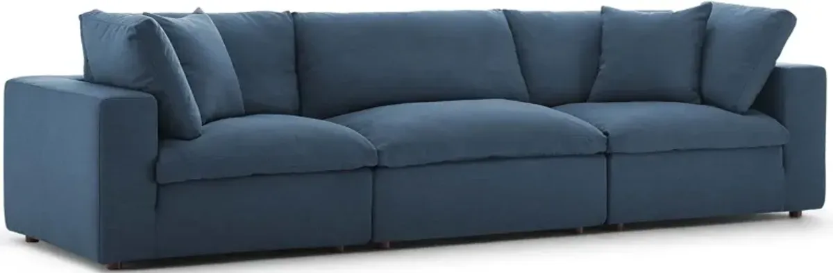 Commix Down Filled Overstuffed 3-Piece Sofa