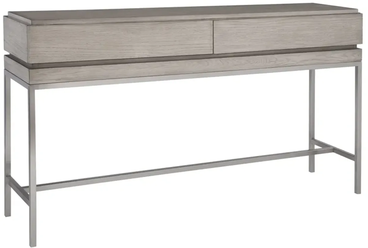 Kamala Gray Oak Console Table